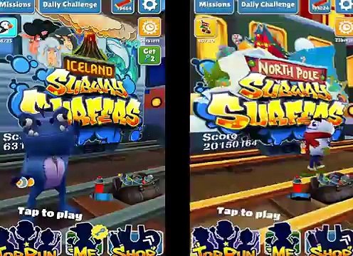 Subway Surfers: ICELAND vs NORTH POLE (Tour 1)! HD