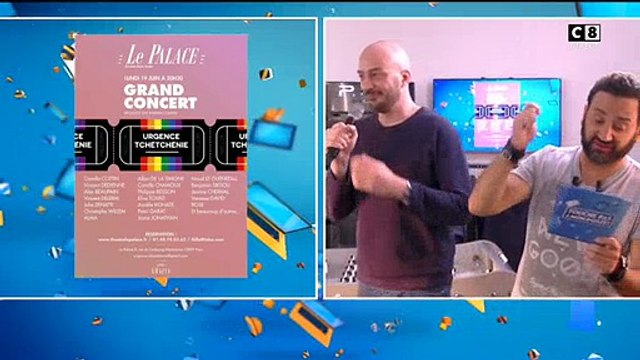 Guillaume Mélanie, président de l'association Urgence Tchétchénie, invité de Touche pas à mon poste sur C8