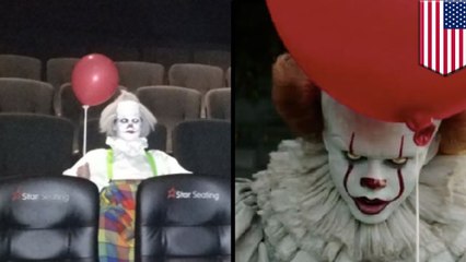 ホラー映画『IT/イット』上映中に本物の ピエロ現る