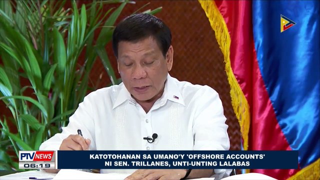 Katotohanan sa umano'y 'offshore accounts' ni Sen. Trillanes, unti-unting lalabas