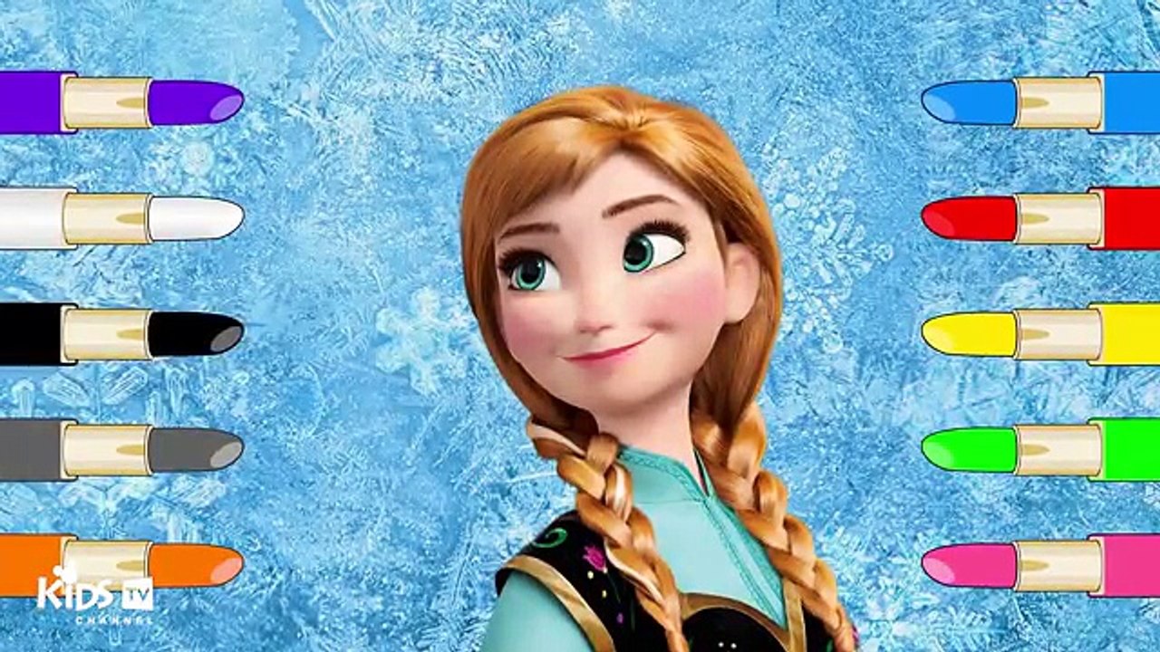 Anna Frozen Makeup Prank – Colors for Kids to Learn – Video for Kids TV Channel