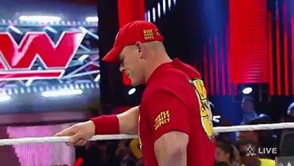 John Cena kill broke lesner full fight WWE raw