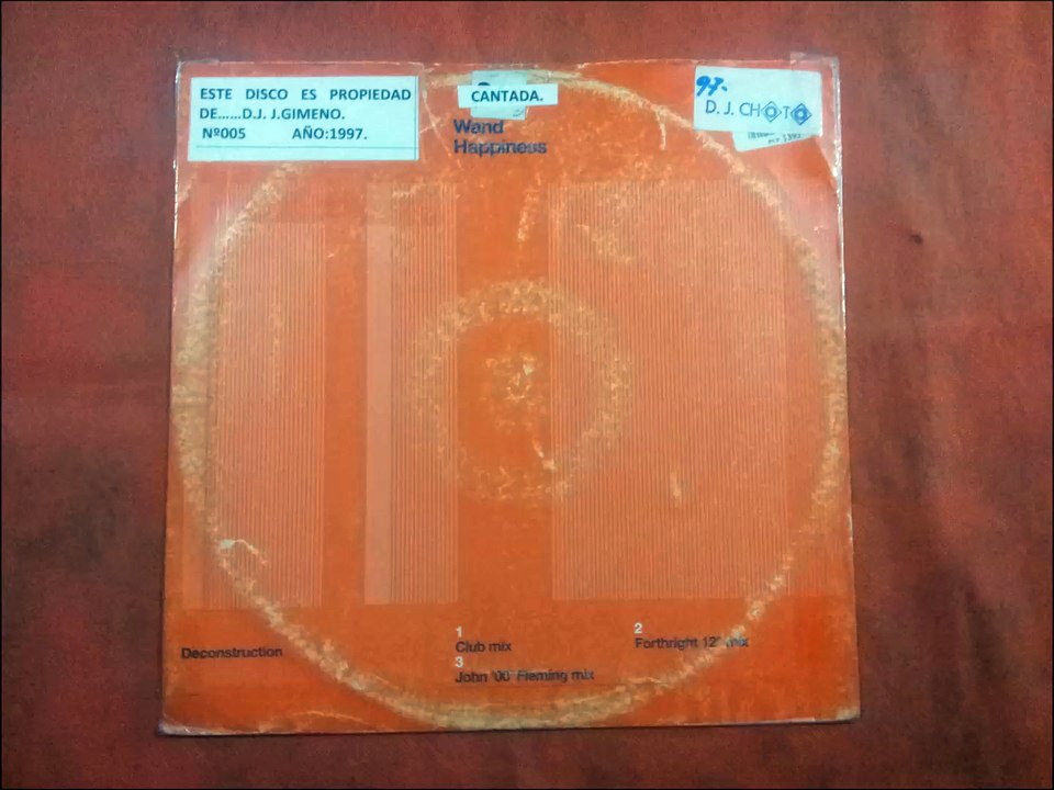 WAND.(HAPPYNESS.(FORTHRIGHT 12'' MIX.)(12''.)(1997.)
