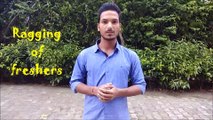 Ragging of fresher in very funny way