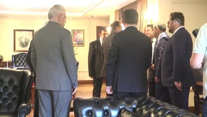 Başbakan Yardımcısı Çavuşoğlu, Bursaspor Yöneticilerini Kabul Etti (1)