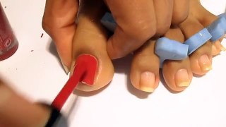 Diseño Leopardo para las uñas los pies/ Leopard print toe nail art