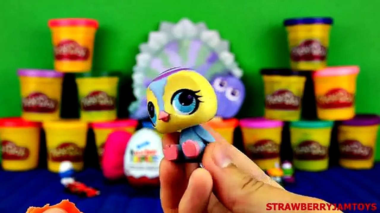 Play Doh Kinder Surprise Cars 2 Thomas and Friends Littlest Pet Shop Smurfs Surprise Eggs