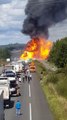 Explosion d'un camion transportant des bouteilles de gaz sur la RN10 (Charente-Maritime)