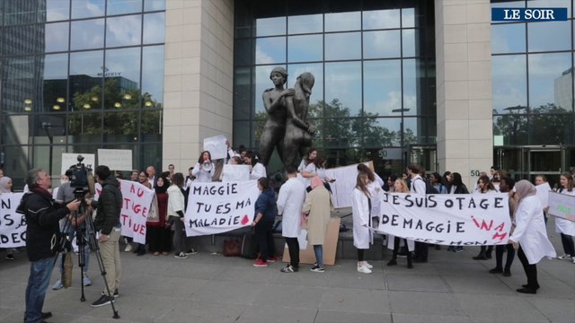 Manifestation des étudiants en médecine