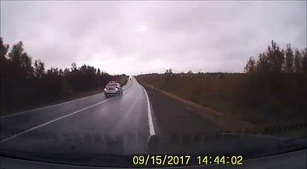 ВИДЕО ДТП с военным кортежем под Печенгой