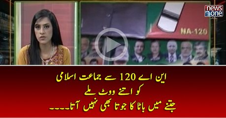 NA 120 Say Jamat e Islami Ko Itny Vote Milly jitny Main Bata Ka Joota Bhi Nai AAta