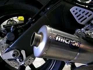 Ligne Micron serpent R6 2007 moteur chaud