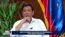 President Duterte to award Caloocan cop wounded in anti-drug operation