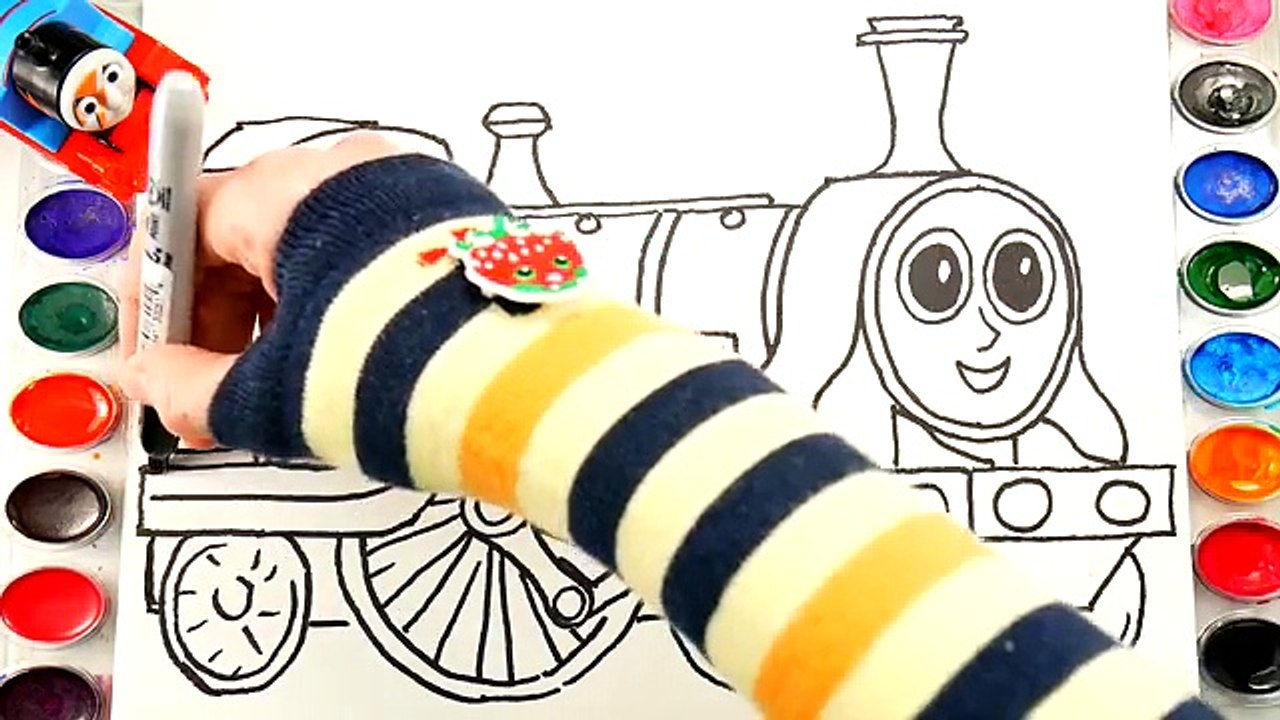 Coloring Thomas and Friends | How to Draw Emily |Thomas Train Learning Coloring Page