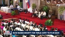 President Duterte raises bounty for 'ninja cops' to P3-M each
