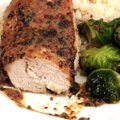 Chicken with Brussels Sprouts and Mustard Sauce