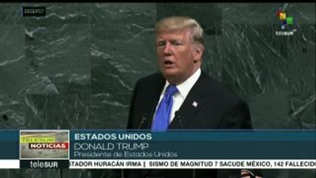 Discurso belicista de Trump ante la ONU genera reacciones de rechazo