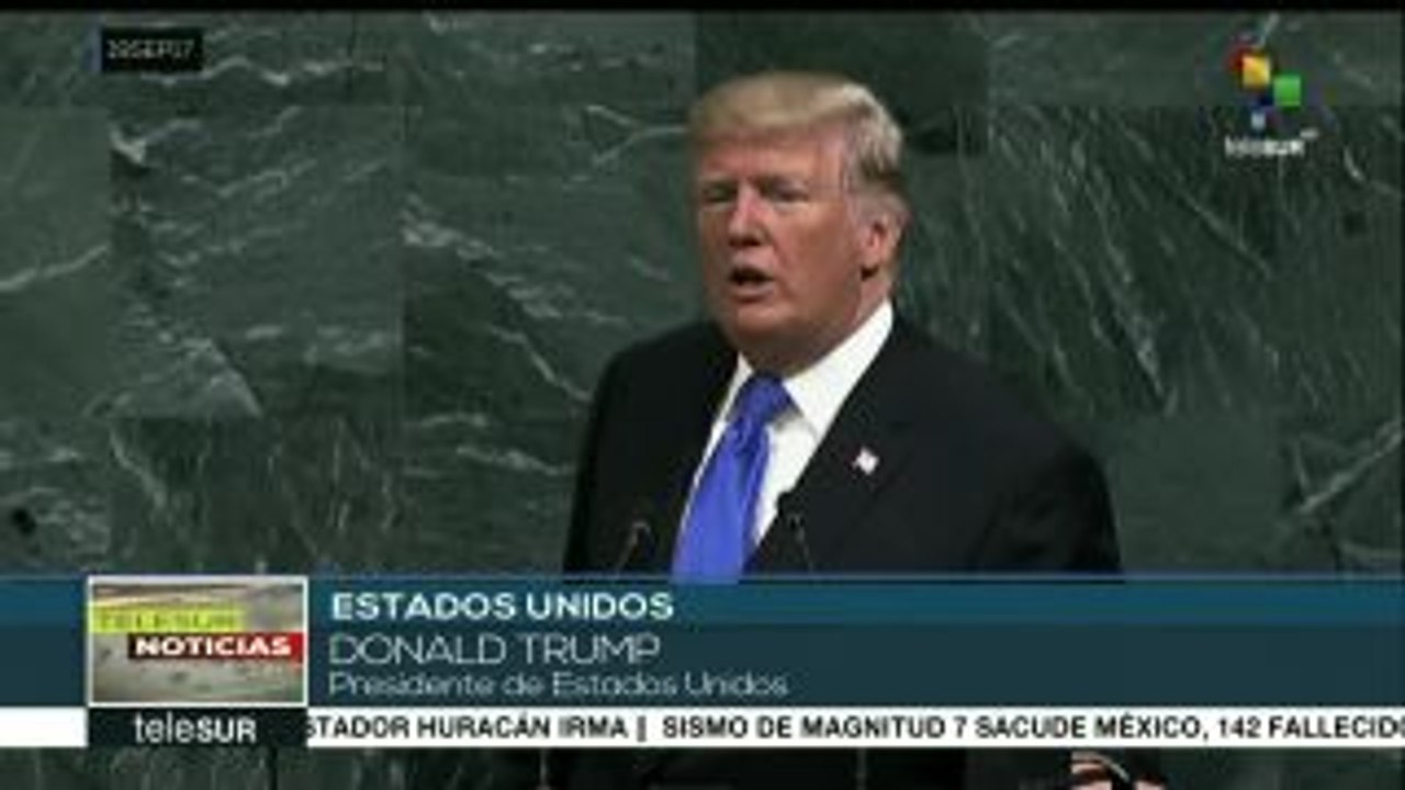 Discurso belicista de Trump ante la ONU genera reacciones de rechazo