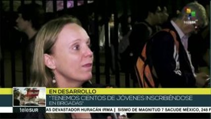 México: universitarios se solidarizan con damnificados del terremoto