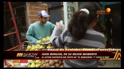 TV: Juan Minujín hablando de "El marginal" y "Loco X vos"