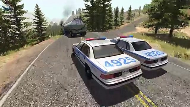 Beamng drive - Police Chases Take Down #2 (real sounds, interception crashes)