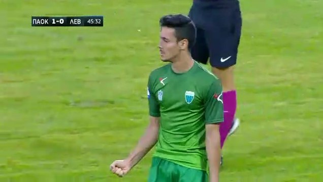 1-1 Το γκολ του Πέτρου Γιακουμάκη - ΠΑΟΚ 1-1 Λεβαδειακός - 20.09.2017