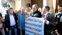 Protestas en Barcelona tras la detención de los organizadores del referéndum de independencia