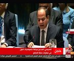 السيسي: مصر ساهمت فى حفظ السلام بعدد قوات تجاوز الـ 30 ألف فرد