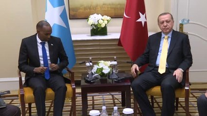 Cumhurbaşkanı Erdoğan, Somali Başbakanı Kayre ile Görüştü