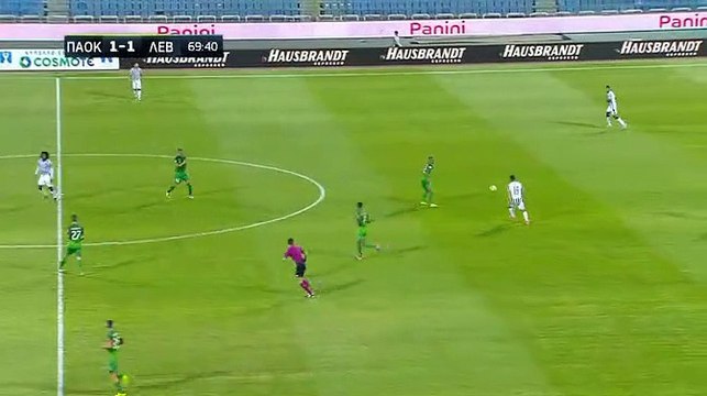 2-1 Το γκολ του Εβγένι Σάκχοφ - ΠΑΟΚ 2-1 Λεβαδειακός - 20.09.2017