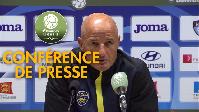 Conférence de presse Havre AC - FC Sochaux-Montbéliard (1-0) : Oswald TANCHOT (HAC) - Peter ZEIDLER (FCSM) - 2017/2018