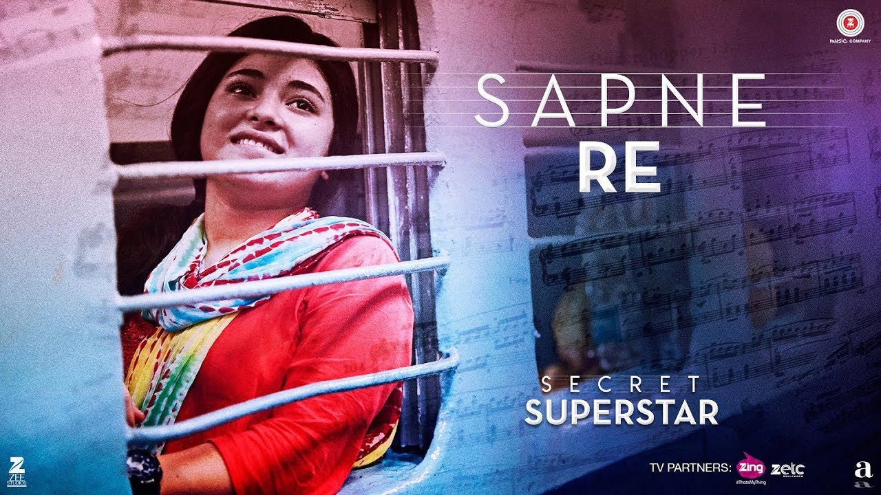 Sapne Re Full HD Video Song Secret Superstar ...