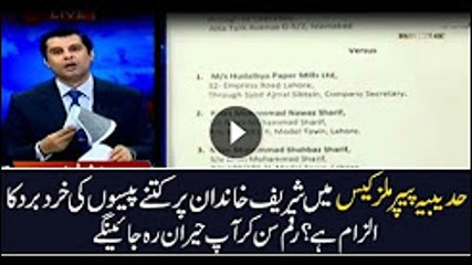 Accusations on Sharif family in paper mills case: Arshad Sharif Reveals