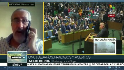 Borón: ONU necesita reforma profunda para que refleje el mundo actual