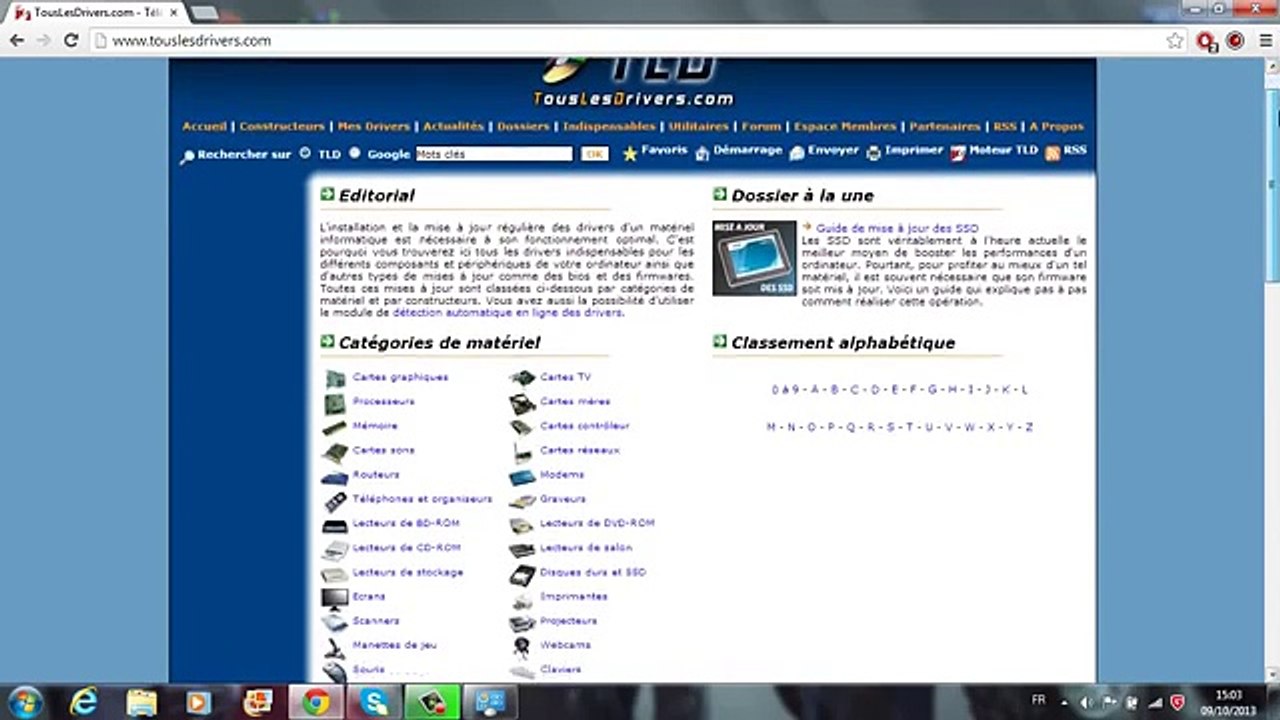 Tuto Windows : Comment mettre à jour tous les pilotes gratuit Fr