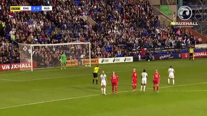 England Women 6-0 Russia Women (2019 World Cup Qualifier) | Official Highlights