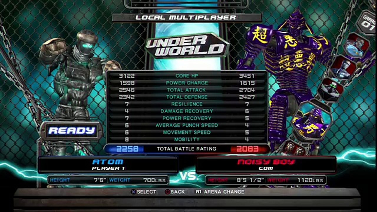Real Steel ATOM vs Twin Cities(robot Boxing)
