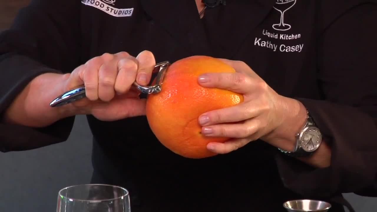 Grapefruit Negroni Cocktail - Kathy Casey's Liquid Kitchen - Small Screen