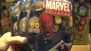 Unboxing 3 Packs of Marvel Universe Mighty Beanz