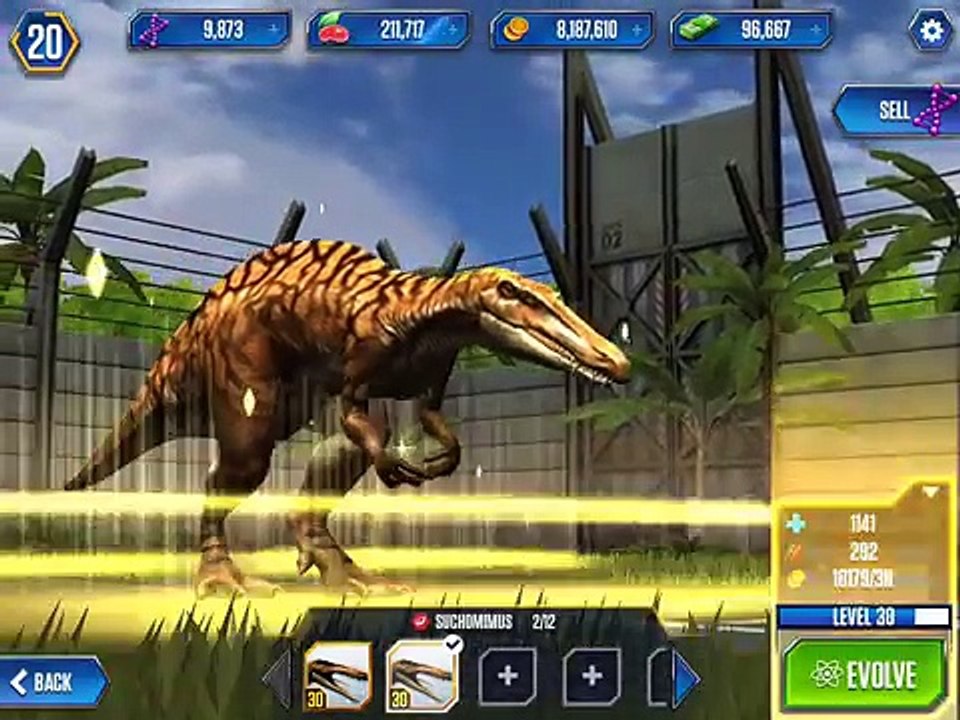 Suchomimus Level 40 Jurassic World The Game Видео Dailymotion 