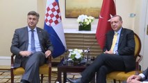 Cumhurbaşkanı Erdoğan, Hırvatistan Başbakanı Plenkovic ile Görüştü