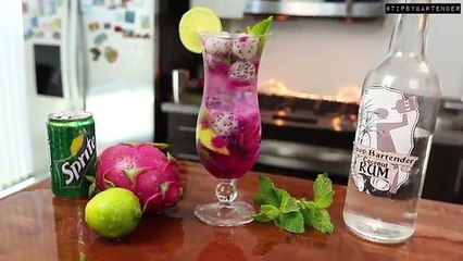 Dragon Fruit Mojito - Instagram Winner - Tipsy Bartender