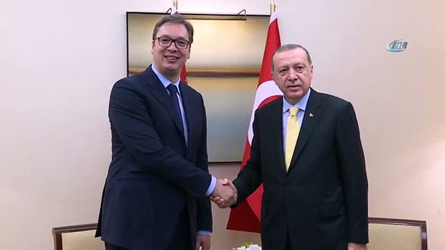 Cumhurbaşkanı Erdoğan, Sırbistan Cumhurbaşkanı Vucic ile Görüştü