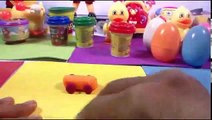 cars play doh toys spongebob disney duck surprise eggs angry birds jeux de play doh