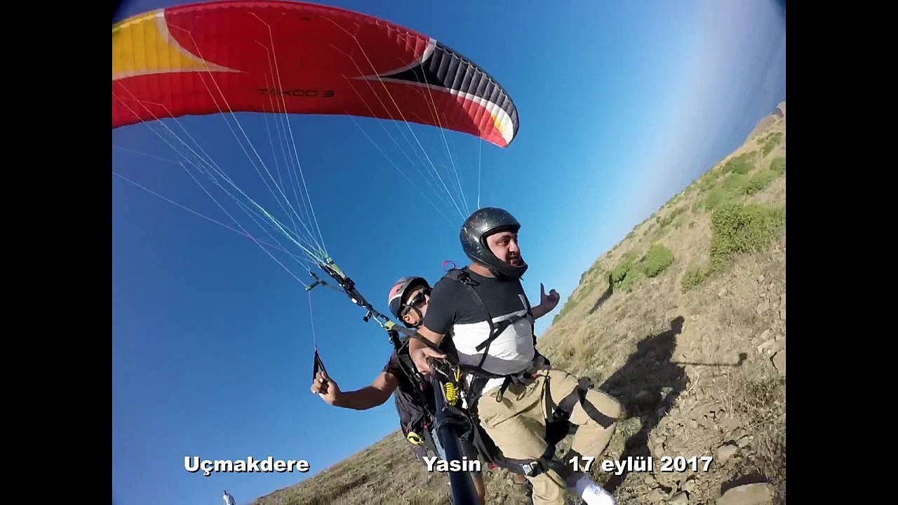 Uçmakdere YAMAÇ paraşütü Yasin 17 eylül 2017
