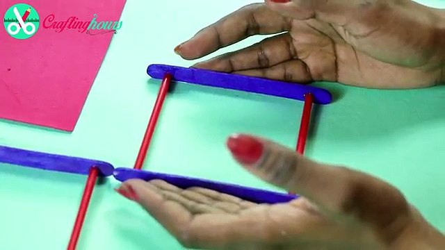 Popsicle Stick DIY Phone Stand - How to Make Mobile Stand With Ice Cream Sticks