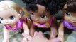 BABY ALIVE Go Bye-Bye Dolls Summer + Raven + Maddison have crawling race to win a McDonalds Outing!