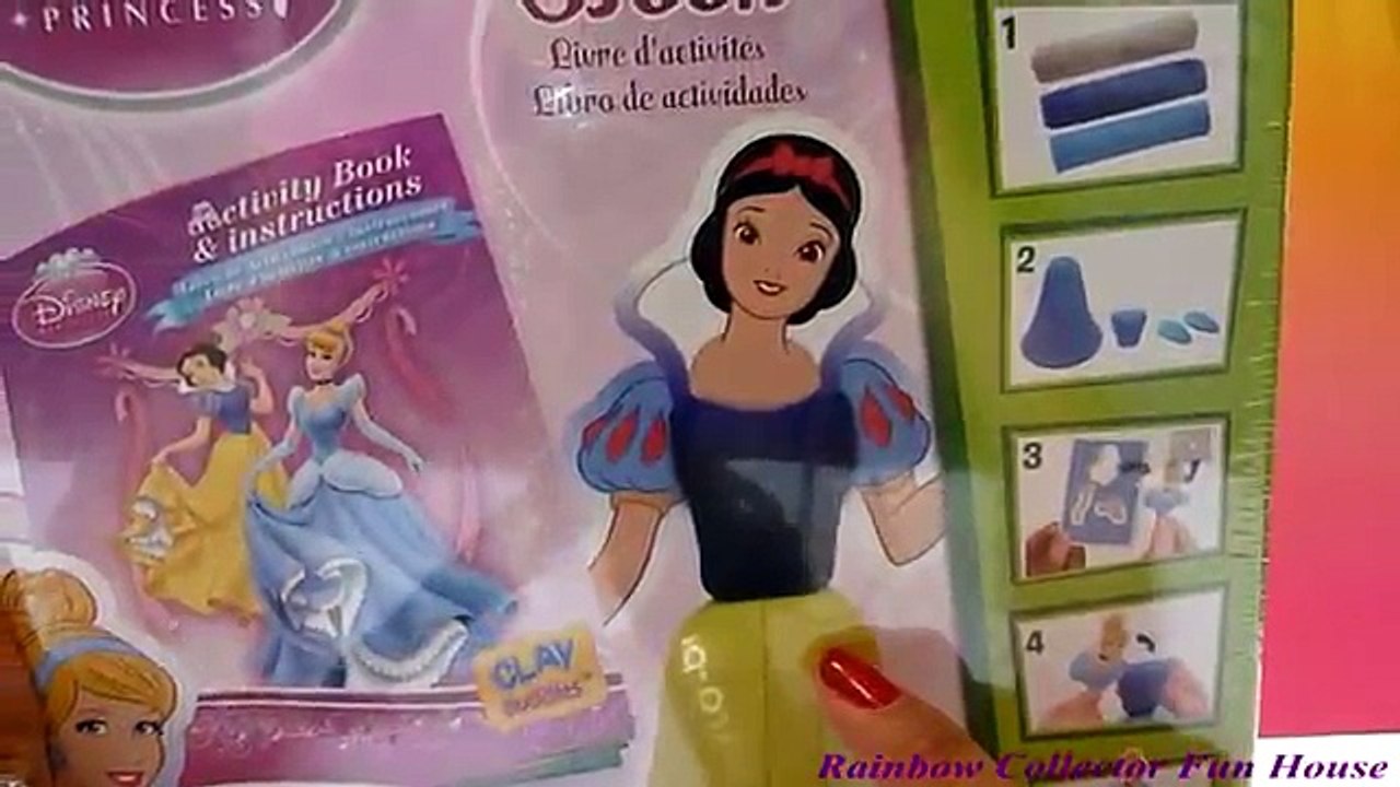 Disney Princess Play dough Clay Buddies Activity Book Snow white and Cinderella