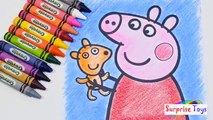 Peppa Pig Coloring Pages Coloring Book Learn Coloring Peppa Pig Using Crayola Crayons Surprise Toys