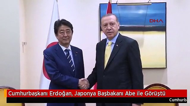 Cumhurbaşkanı Erdoğan, Japonya Başbakanı Abe ile Görüştü